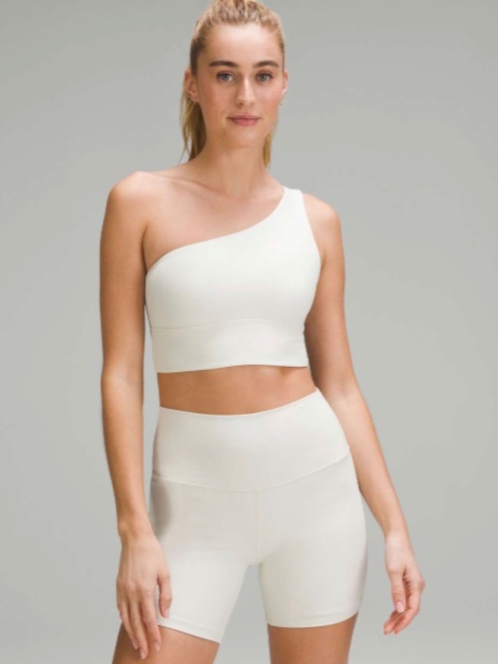 Lululemon Align Asymmetrical Ribbed Bra *Light Support A/B Cup Shine